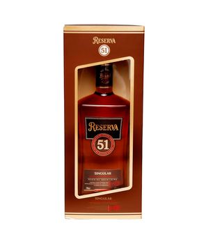 Cachaca Reserva 51 Singular 700Ml C/Cartucho