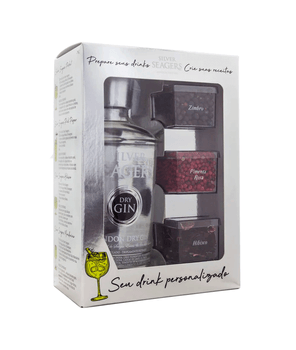 Gin Seagers 980Ml Kit Zimbro Pimenta Hibisco