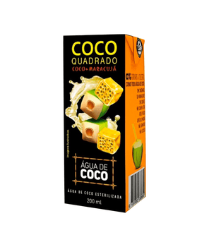 Agua De Coco Quadrado Maracuja 27X200Ml