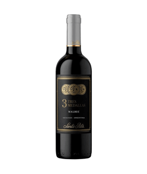 Vinho 3 medallas malbec 750ml