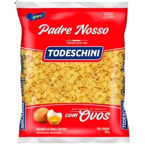 Macarrão Todeschini Padre Nosso Com Ovos 500G