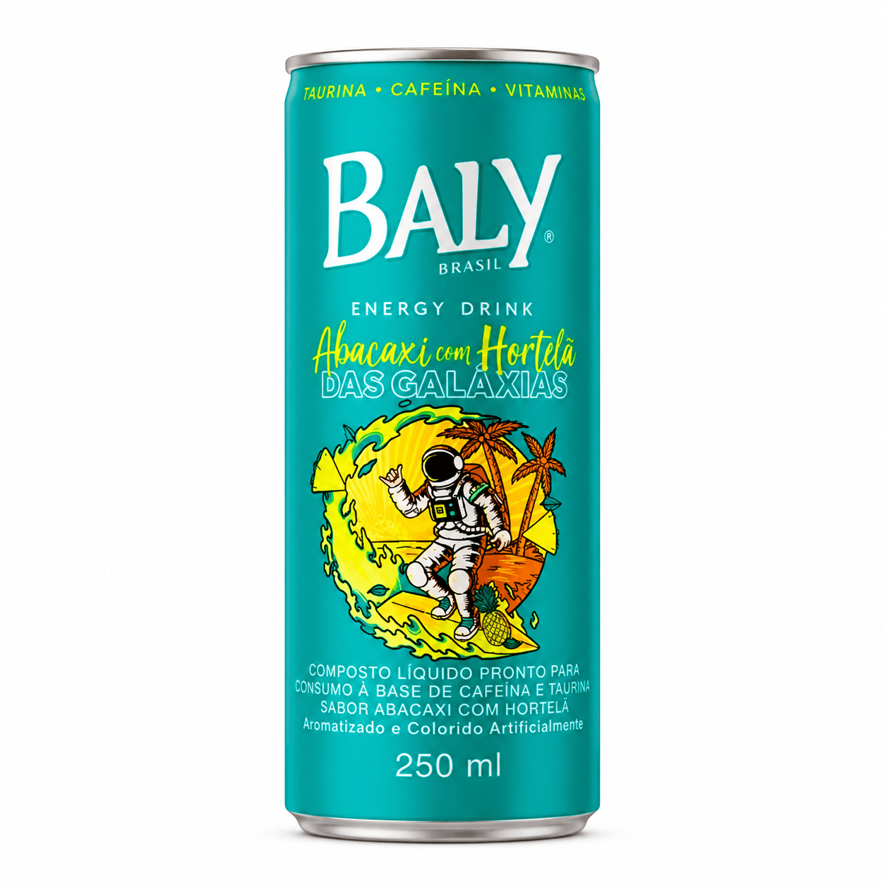 Energético Baly Abacaxi C/ Hortelã 250Ml Lata