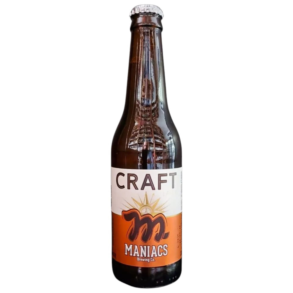 Cerveja Artesanal Maniacs Craft Lager Long Neck 355Ml