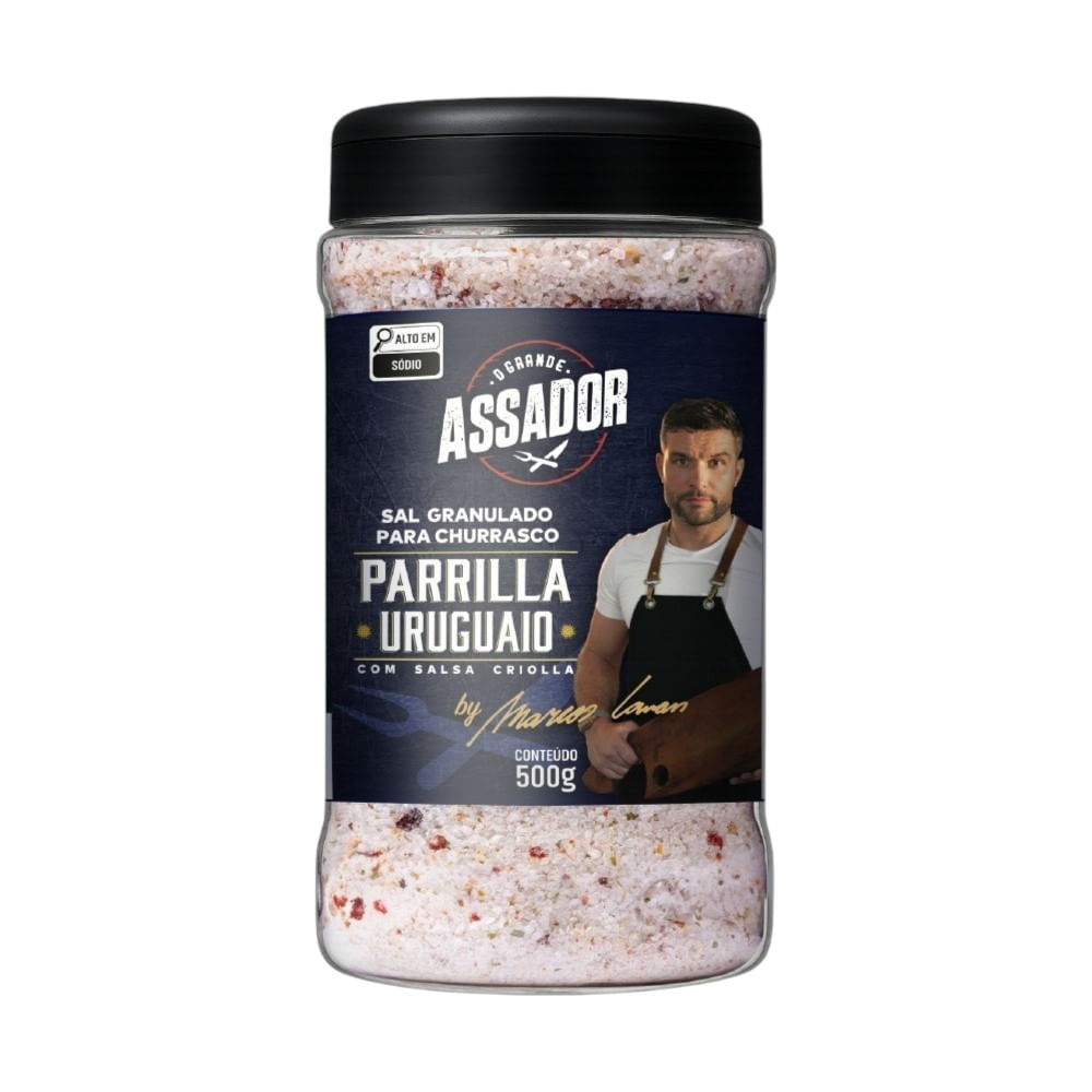Sal Parrilla Uruguaio Com Salsa Criolla Grande Assador 500G