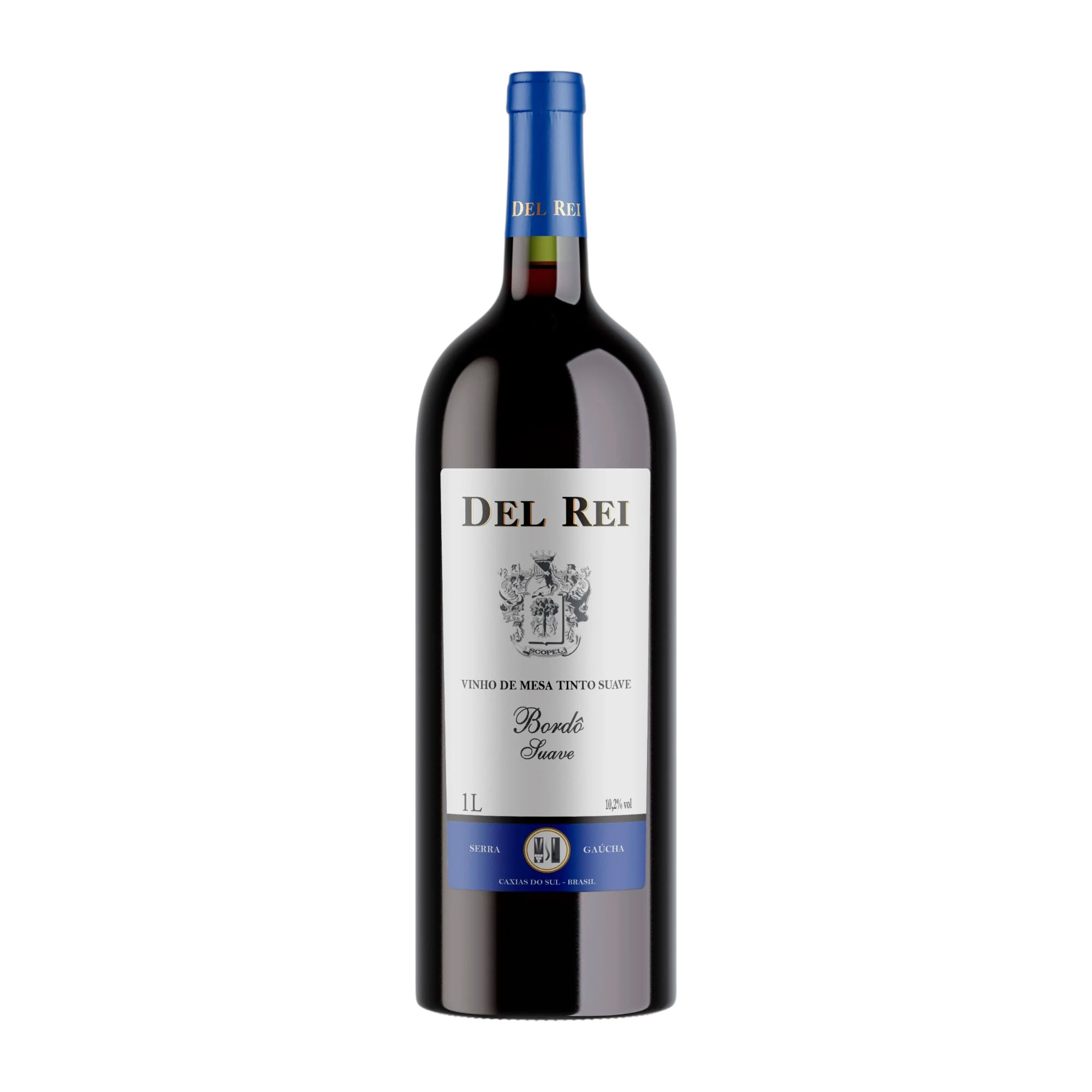 Vinho Brasileiro Del Rei Tinto Suave 1L