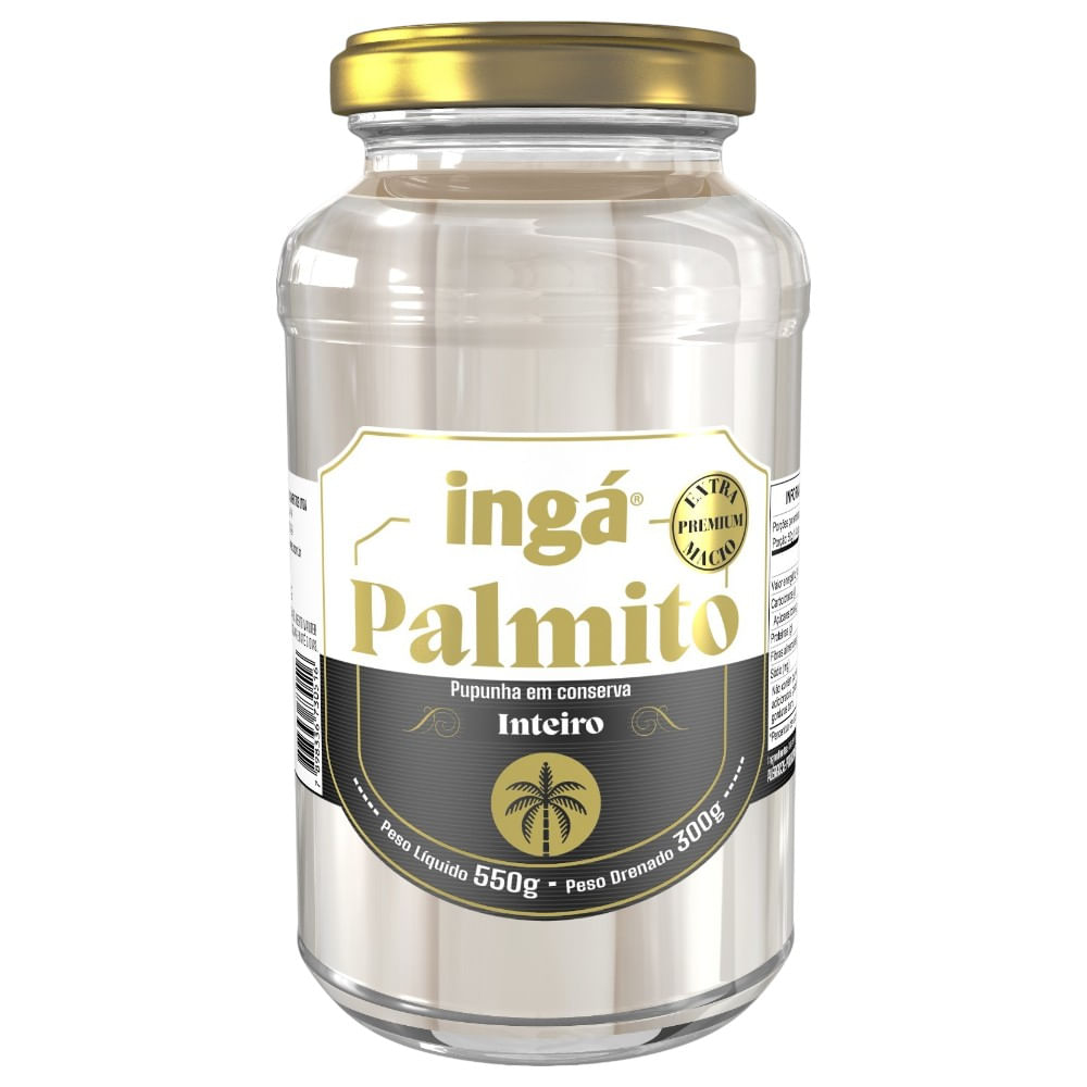 Palmito Pupunha Inteiro Ingá 300G